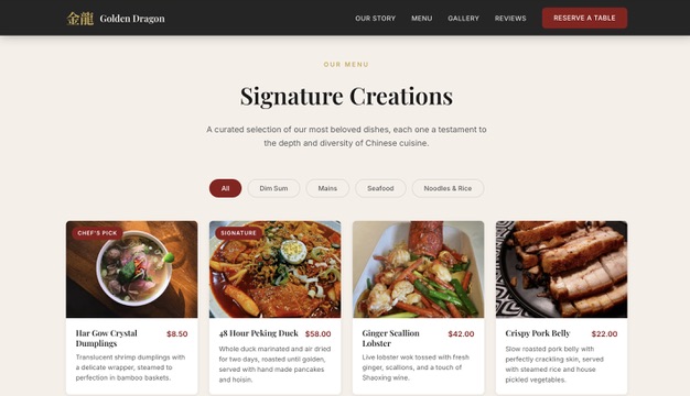 Golden Dragon website